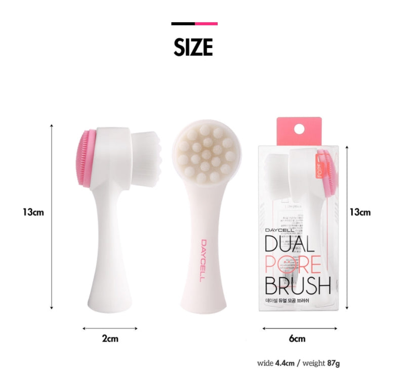 DAYCELL Dual Pore Brush Deep Cleansing Skin Care Blackheads Massages