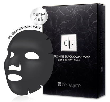 Demeyere Water Shine Black Caviar Mask Sheet Skin Moisture Wrinkles