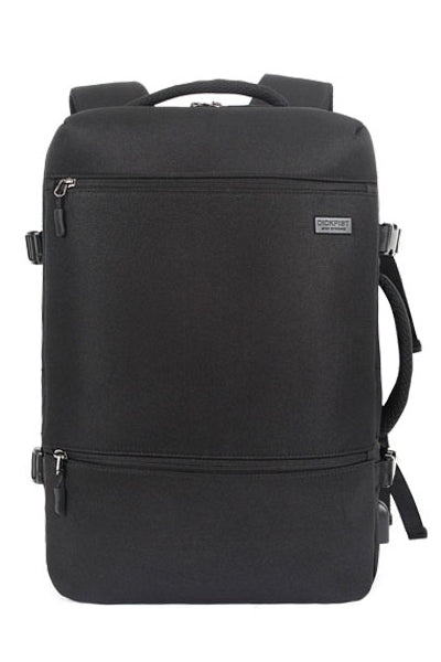 Black Multi-Function USB Laptop School Travel Backpacks Korean Fashion