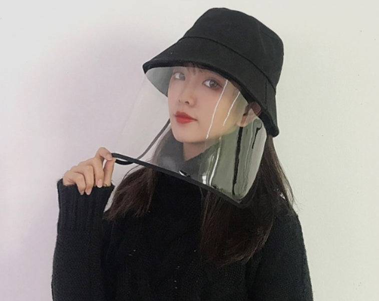 Prevent Bucket Unisex Sun Hats Women Men Safety Caps Fashion Black