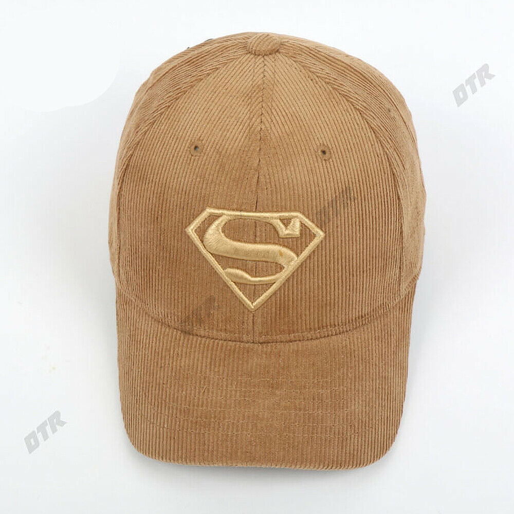 Superman Corduroy Baseball Caps Hats Unisex Mens Accessorries Hiphop