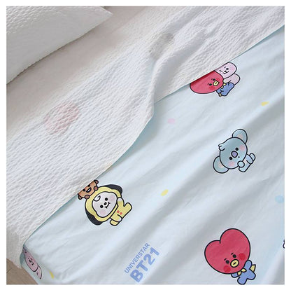 BT21 Universtar Layered Comforter Blue Bedding Interior accessories