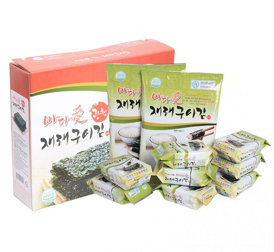 Premium Gwangcheon Roasted Seaweed Dried Laver Sets Nori Gim Kim Gifts Made in Korean Eco-friendly Dessert Seasame