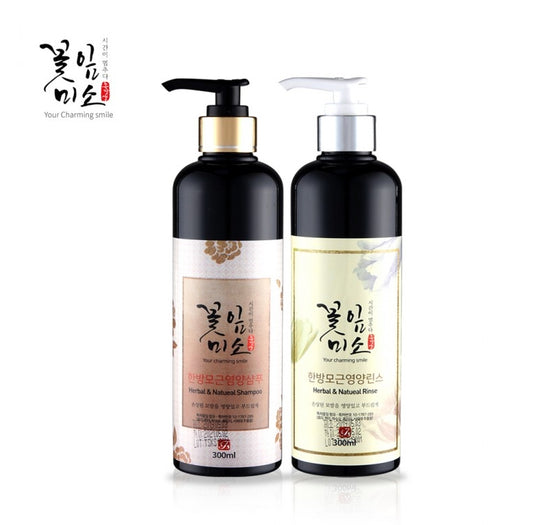 Petal Smile Scalp Hair Loss Prevention Shampoo 300ml + Rinse 300ml Set