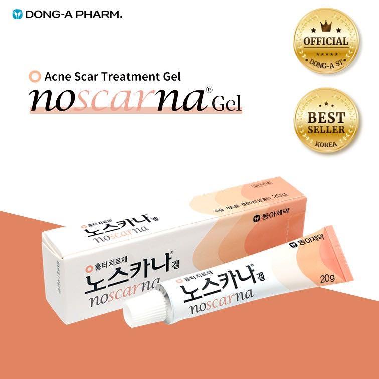 3 Pieces Dong-A Pharm Noscarna Acne Scars Removal Gels Face Facial Creams Large Size 20g Best help for getting rid of pimples Decent spot Treatments Easy to apply Doesn’t have an odor fading burn