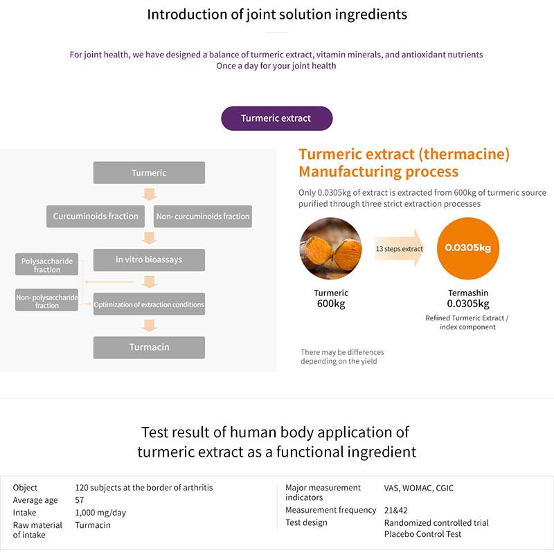 Dong A Self RX Joint Solution Dietary Supplement Health Foods Turmeric