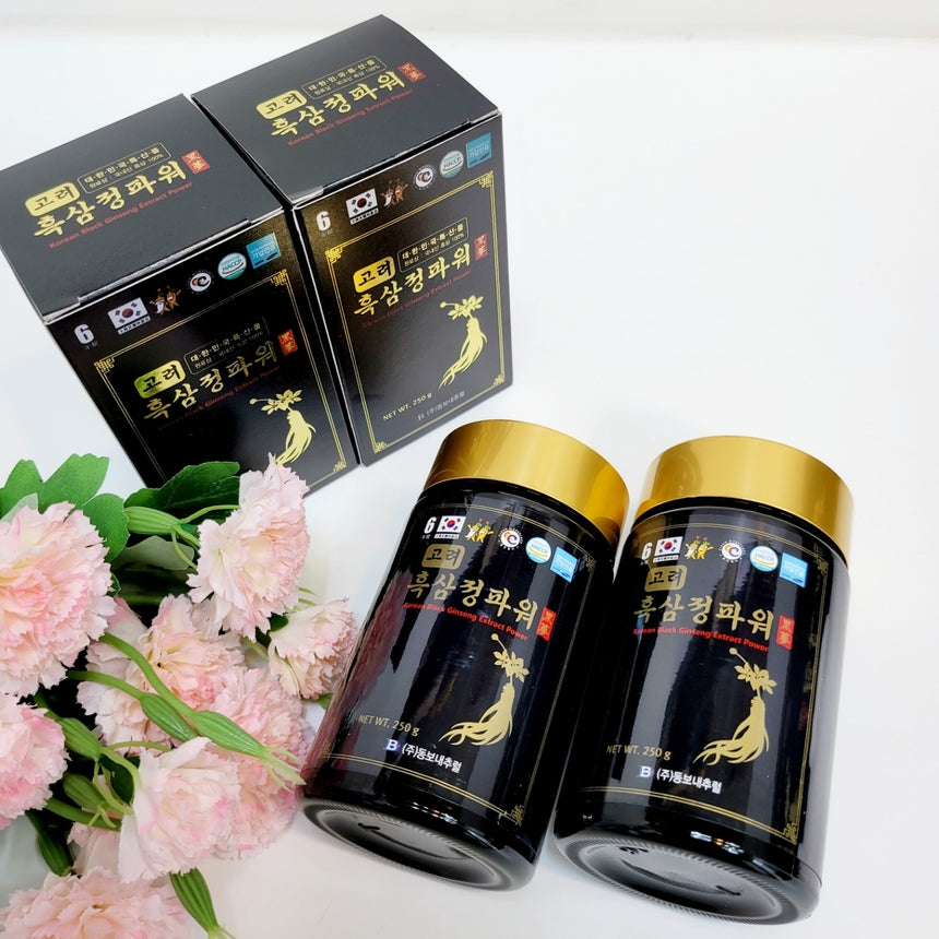 Korean Black Ginseng Extract Power 250g X 1 Bottles Health Blood Aging diabetes Immune aging