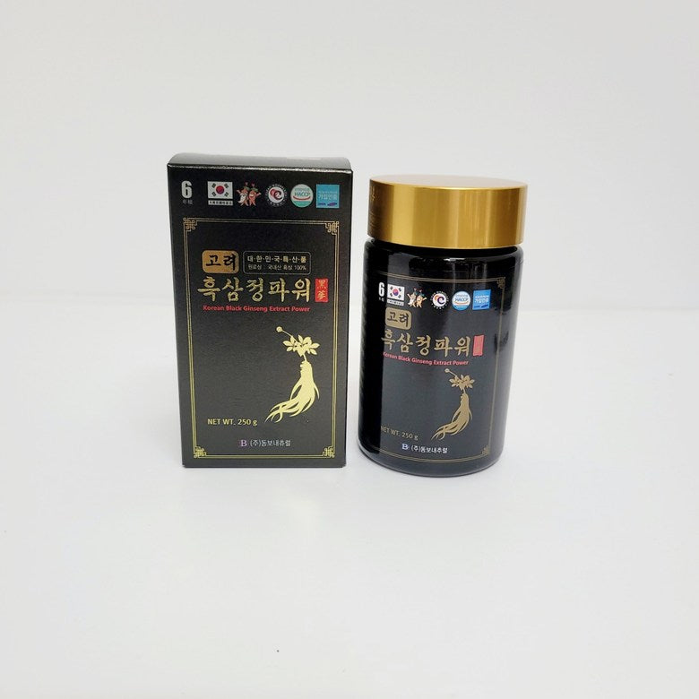 Korean Black Ginseng Extract Power 250g X 1 Bottles Health Blood Aging diabetes Immune aging