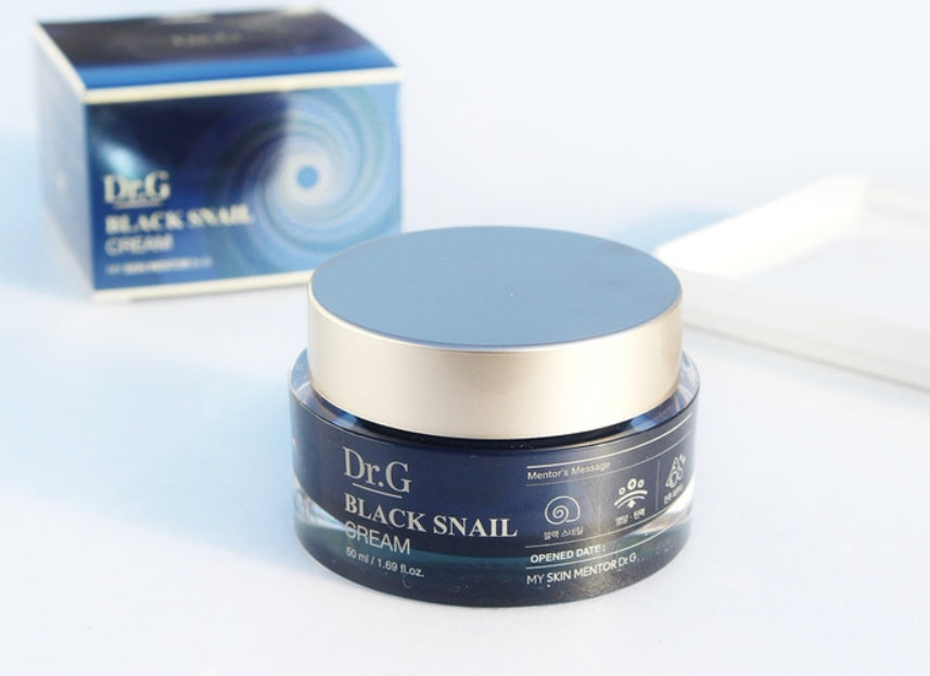 Dr.G Black Snail Creams 50ml Dry Skin Care Elasticity Brightening moisturize Brightening up with pearl powders nourish rough brightly