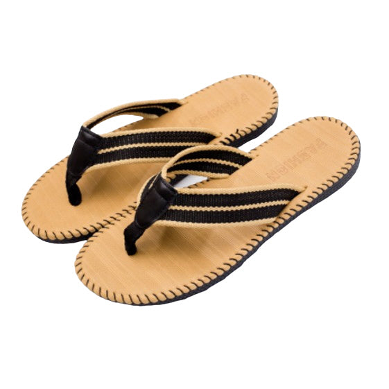 Beige Mens Cotton Flip Flops Summer Sandals Shoes Thongs Beaches