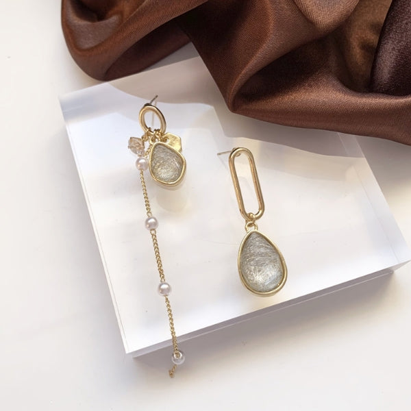 Unbalanced One Drop Earrings Gift Korean jewelry Womens Accessories