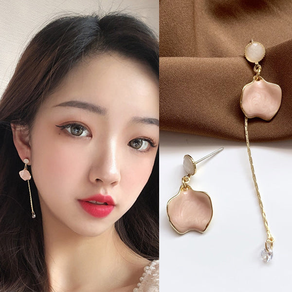 Opal Enamel Drop Earring Gift Korean jewelry Womens Accessories