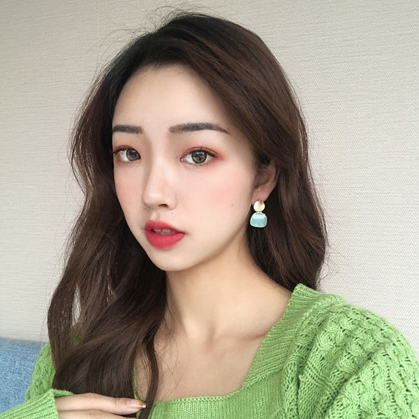 Pearl ear rings Korean Women Round Drop Dangle Earring Brincos Jewelry