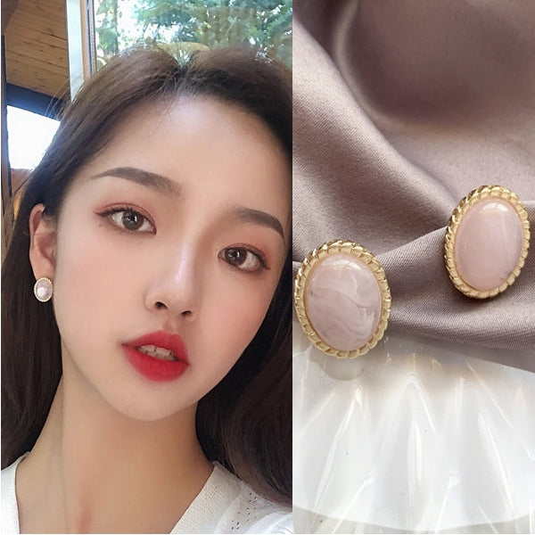Luxury jewelry Earrings Gift Korean vintage elegant Womens Ring