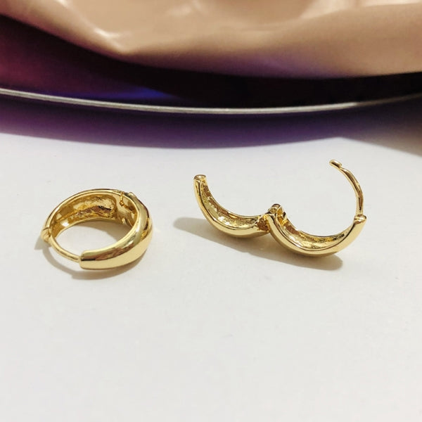 Plated 18k one touch Ring Earrings Korean jewelry Womens Accessories
