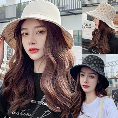 Luxury Reversible Sun Bucket Hat Style Fashion Womens Korea Travel