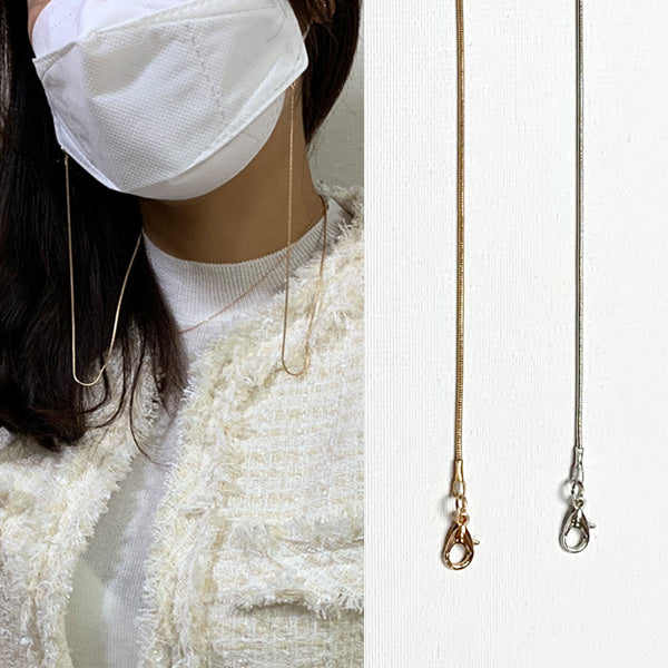 Handmade Surgical Steel Plated Face Masks Thread Necklaces Accessories