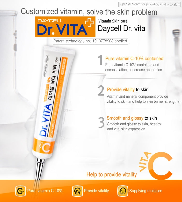 DAYCELL Dr.VITA Vitamin Cream C 30ml (Vitality Care) for sensitive skin