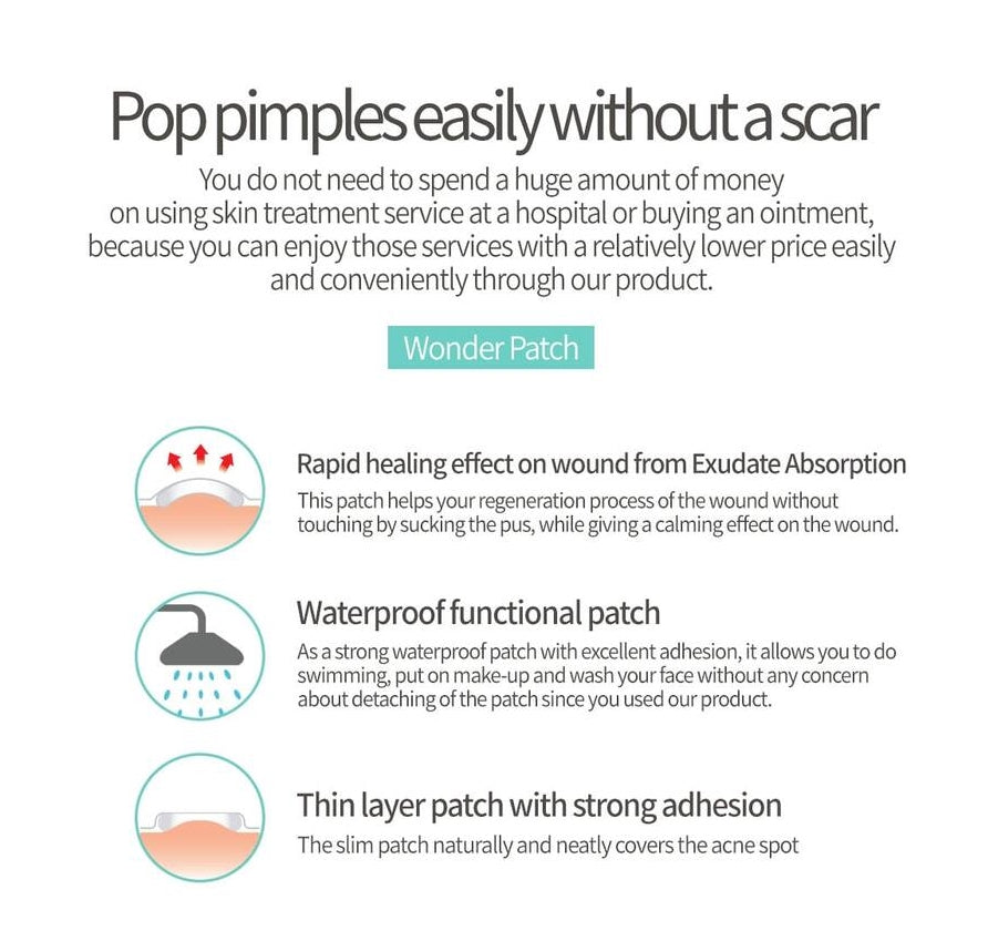 Dr+wonder Wonder Patch Face Acne Recovery Soothing Healing Waterproof