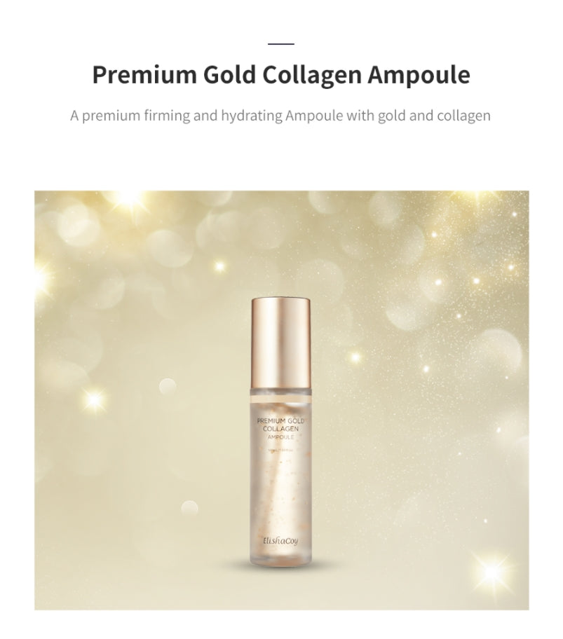 Elishacoy Premium Gold Collagen Ampoule 50ml Face Skin Firming Moist