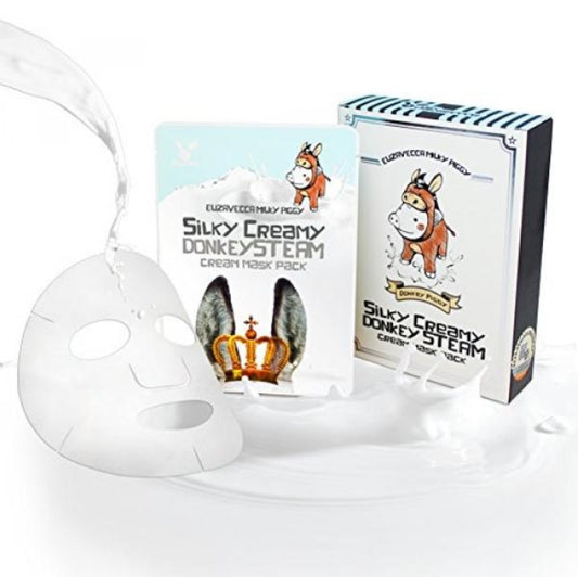 ELIZAVECCA MILKY PIGGY SILKY CREAMY DONKEY STEAM CREAM MASK PACK Korea