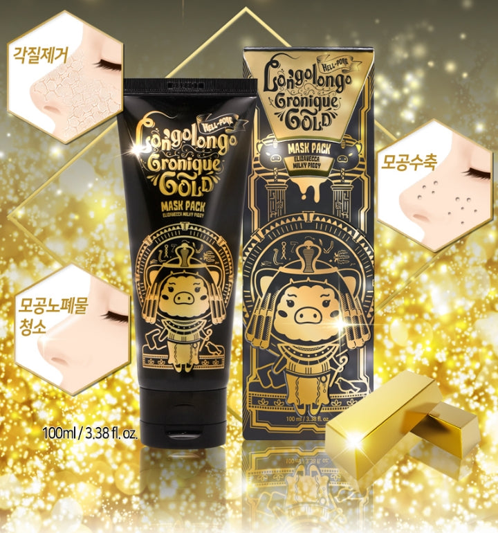 ELIZAVECCA Milky piggy Longolongo gronique gold mask pack 100ml Facial