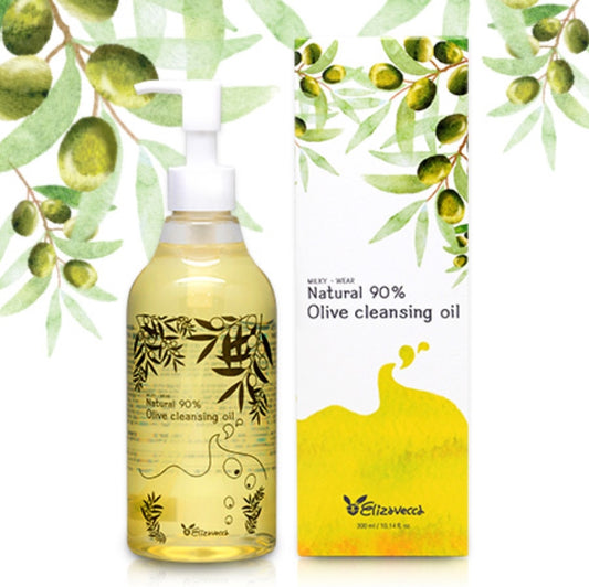 ELIZAVECCA MILKY WEAR Natural 90% Olive Cleansing Oil Korean Skincare