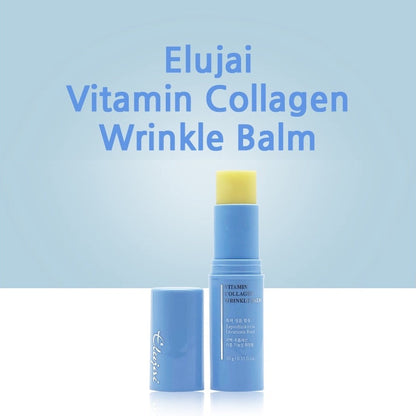 3 SETs ELUJAI Collagen+Vitamin Wrinkles Balms 10g+10g Dry Skincare Moisture Anti Ageing Finelines Hyaluronic Acid Elasticity Whitening Soothing Ice Cooling Effects