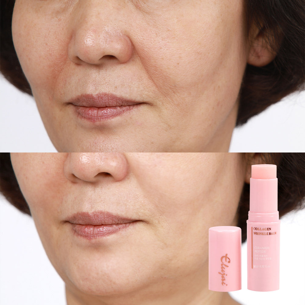 ELUJAI Collagen Wrinkle Balms 10g Dry Skincare Moisture Anti Wrinkles Hyaluronic Acid Elasticity