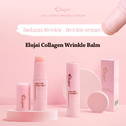 3 SETs ELUJAI Collagen+Vitamin Wrinkles Balms 10g+10g Dry Skincare Moisture Anti Ageing Finelines Hyaluronic Acid Elasticity Whitening Soothing Ice Cooling Effects