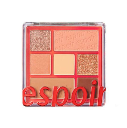 ESPOIR Real Eye Palette #03 Nude Mood Beauty Eye Pearl Glitter Shadow Makeup