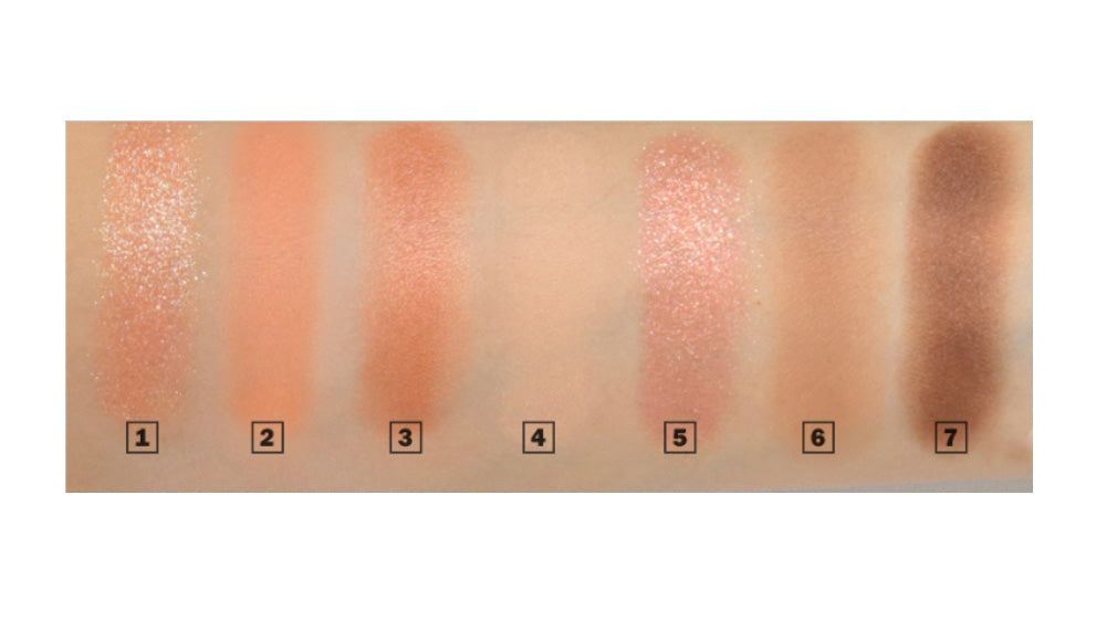 ESPOIR Real Eye Palette #01 Peachy Like Beauty Eye Pearl Glitter Shadow Makeup