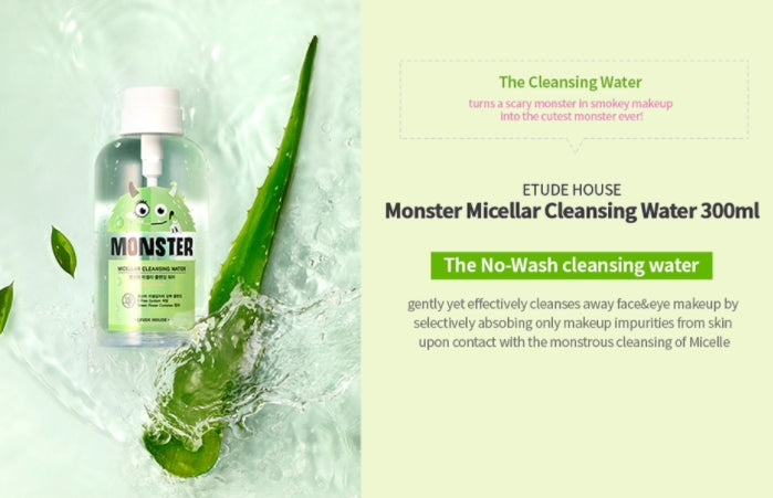 ETUDE HOUSE Monster Micellar Deep Cleansing Water 300ml Skincare Face