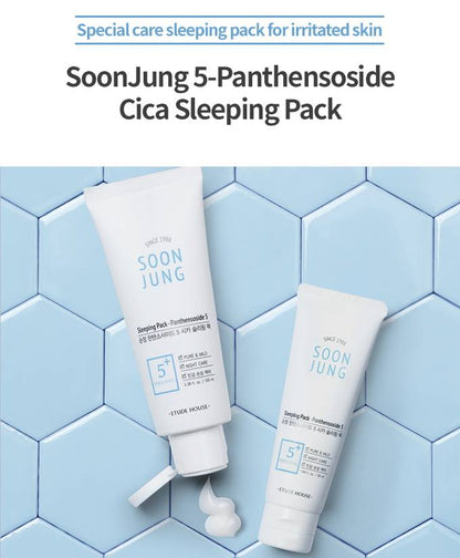 ETUDE HOUSE Soon Jung Panthensoside 5 Cica Sleeping Pack 100ml