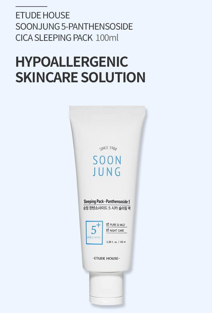 ETUDE HOUSE Soon Jung Panthensoside 5 Cica Sleeping Pack 100ml