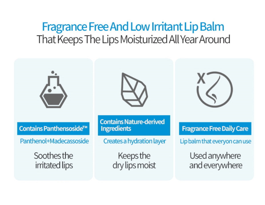 ETUDE SOONJUNG Lip Balm Pure Daily Dry Sensitive Lip Care Beauty Fragrance-free