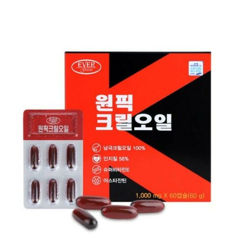 EVERGREEN One Pick Antarctica Krill Oil 60Capsule Health Supplements