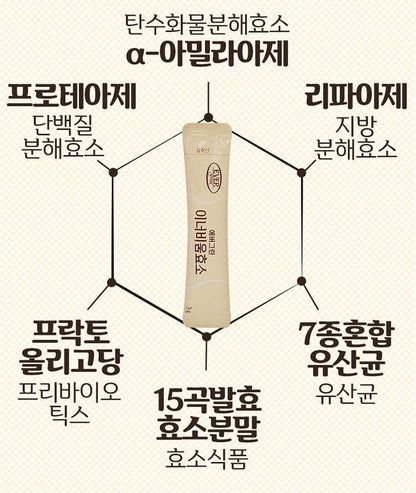 EVERGREEN Innerbium 60 Sticks Gut Health Supplements Probiotics Vitamin Indigestion Amylase