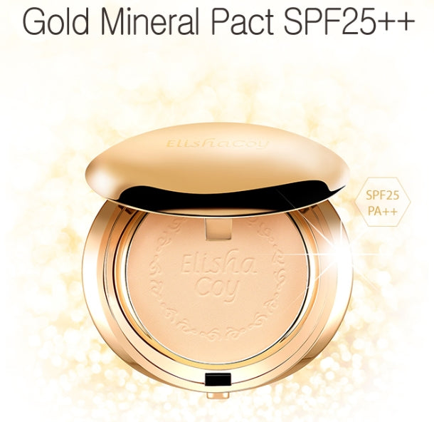 Elishacoy Premium Gold Mineral Pact 21 Korean Womens Beauty Cosmetics