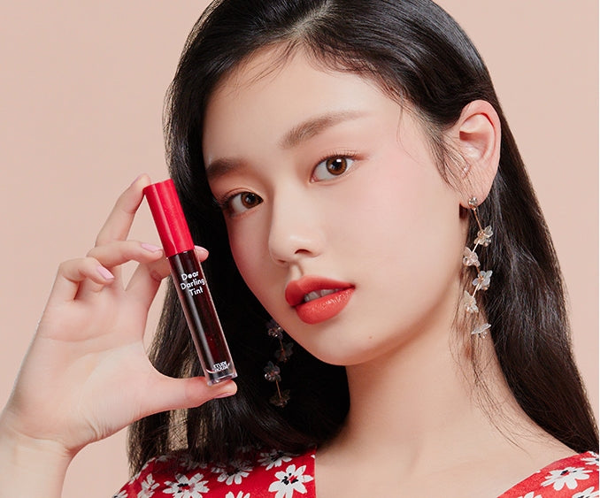 OR204 Etude House Dear Darling Water Gel Tint (19AD) OR204 Cherry Red