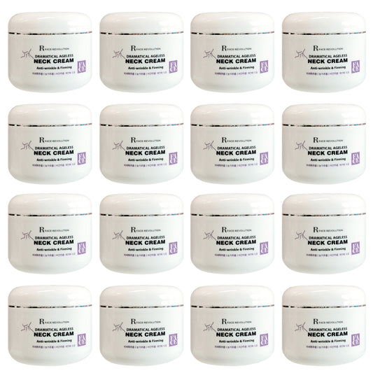 16 Pieces FACE REVOLUTION Dramatical Ageless Neck Creams 100g Wrinkles Lines Moisture Anti-ageing