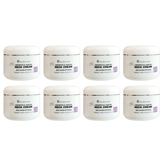 8 Pieces FACE REVOLUTION Dramatical Ageless Neck Creams 100g Wrinkles Lines Moisture Anti-ageing