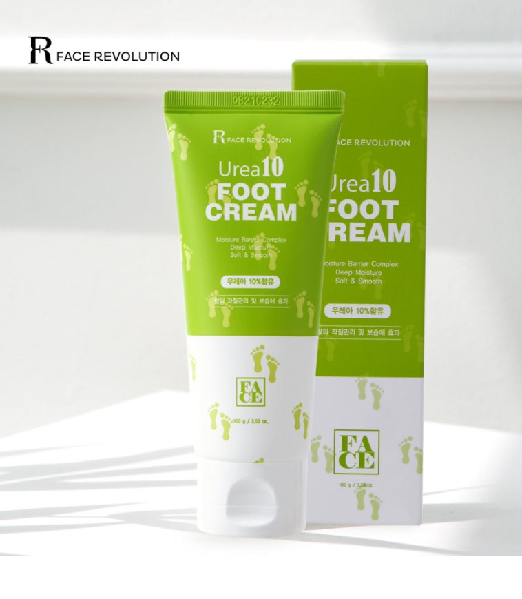 FACE REVOLUTION Urea 10 Foot Cream 100g Soothe Dry Skin Massage Moist