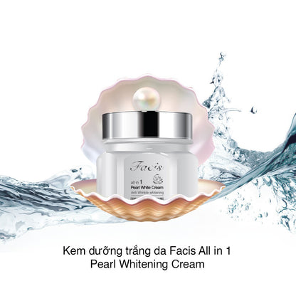 Facis All-In-One Pearl Whitening Creams Face Care Brightening Powder Whitening Facial