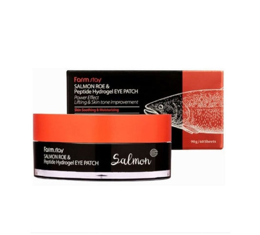 Farm Stay Salmon Roe& Peptide Hydrogel Eye Patch 60ea dry eye wrinkles