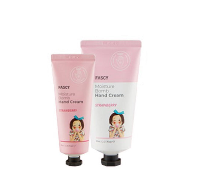 FASCY Moisture Bomb Hand Cream set Strawberry 80ml+40ml Soothes skin