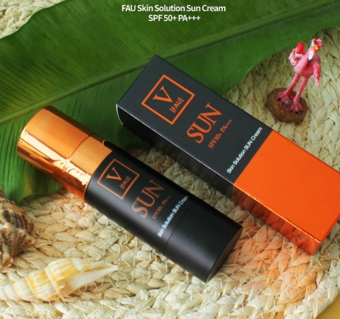 FAU Skin Solution Sunscreens Creams SPF50+ PA++++ 30g Korean Skincare Beauty liquid-formed ingredients wrinkles