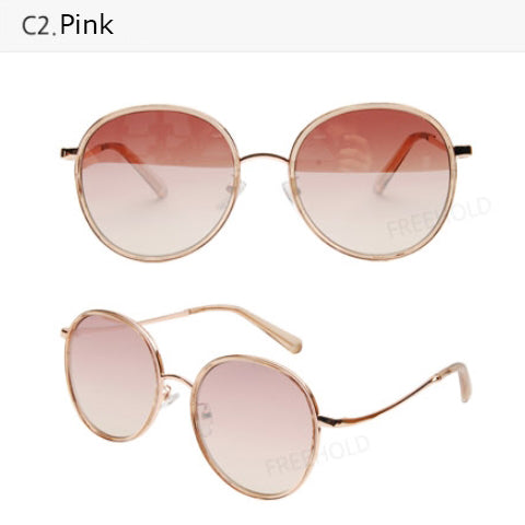 Round Frame Coolwinks Sunglasses Rimmed Unisex Wayfarer Womens