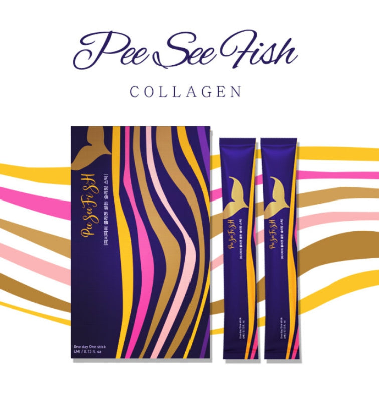 Pee See Fish Collagen Golden Sleeping Pack 10 Sticks Dry Skincare Moisture Facial Wrinkles Cosmetics