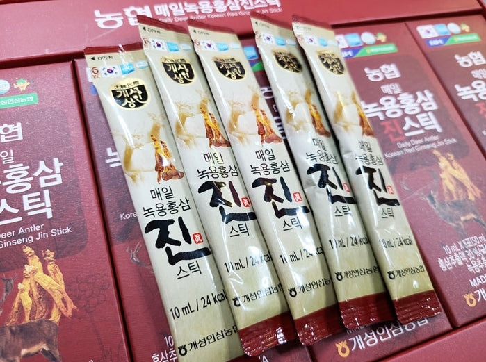 NH Daily Deer Antler Korean Red Ginseng Jin 30stick Health Foods Drink Antioxidant